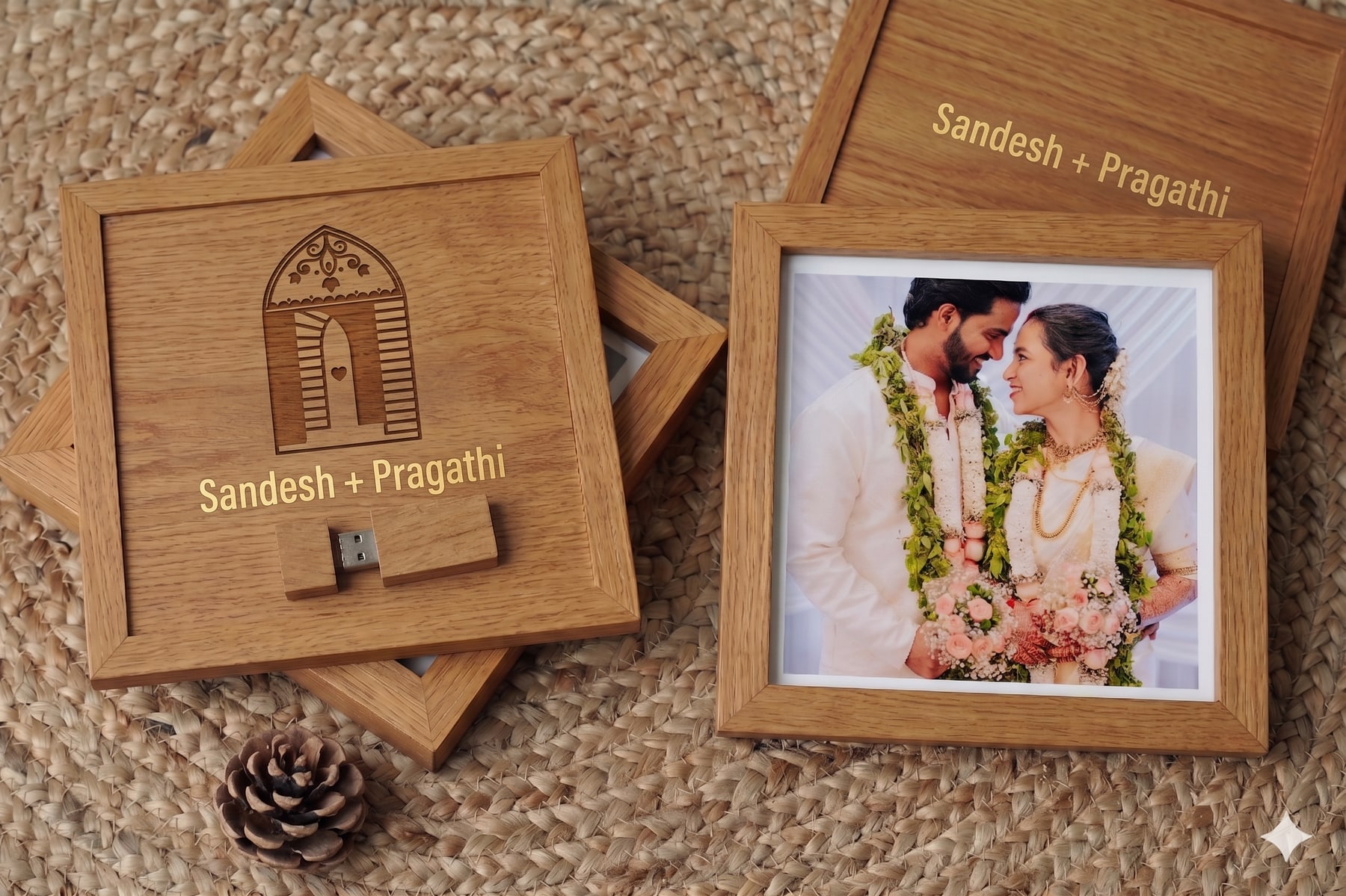 Customised Wooden Frame & Digital Drive