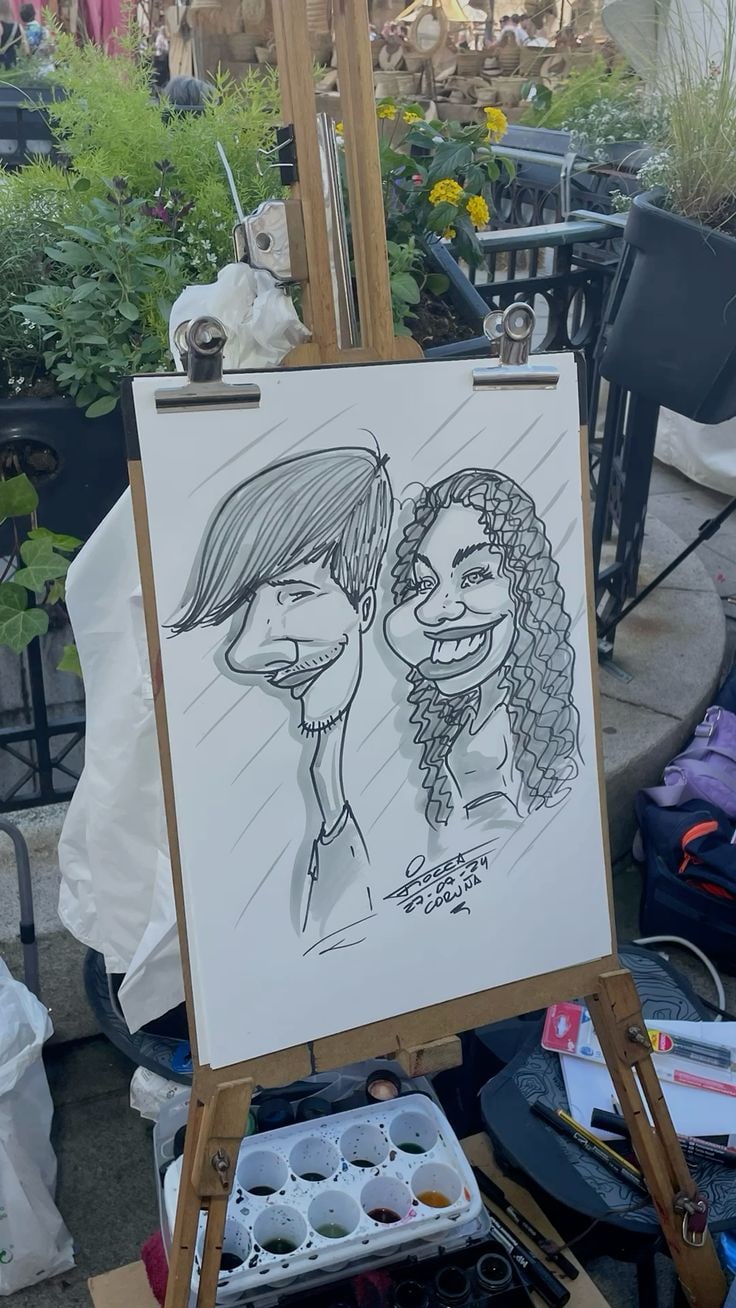 Caricature artists
